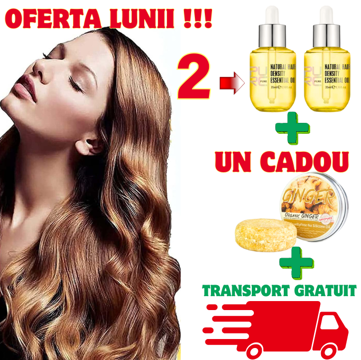 2 ULEI CU GHIMBIR+1 SAMPON GRATIS- PENTRU UN PĂR MAI SĂNĂTOS